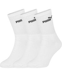 PUMA - 3 Pack Crew Socks - Lyst