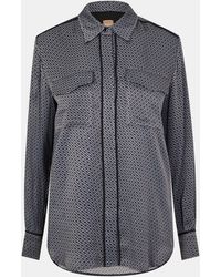 BOSS - Long-Sleeve Blouse - Lyst