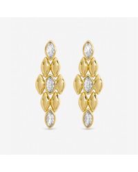 Jon Richard - Plated And Crystal Earrings - Lyst