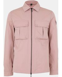 Belstaff - Stride Zip Collar Long Sleeve Overshirt - Lyst