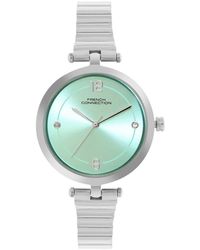 French Connection - Case Round Shape Strap Quartz Watch - Lyst