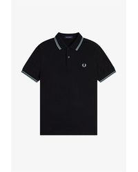 Fred Perry - Short Sleeve Twin Tipped Polo Shirt - Lyst