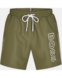 BOSS - Swim Shorts With Logo Detail (Stormfish) - Lyst