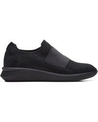 Clarks - Textile Slip On Trainers - Lyst