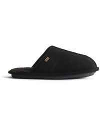 HUNTER - Suede Mule Slippers - Lyst