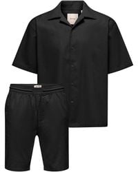 Only & Sons - Resort Shirt And Shorts Set - Lyst
