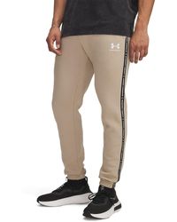 Under Armour - Icon Taping Closed Hem Fleece Joggers - Lyst