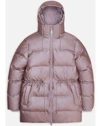 Rains - Alta Water Resistant Lightweight Long Puffer Jacket - Lyst