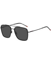HUGO - Square Aviator Sunglasses - Lyst