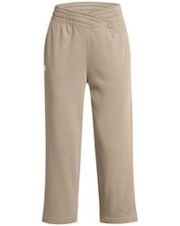 Under Armour - Ua Rival Terry Crop Wide Leg Tracksuit Bottom - Lyst