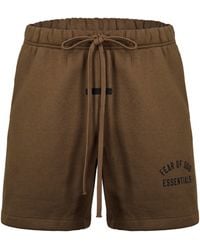 Fear Of God - Cotton Logo Shorts - Lyst