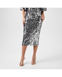 Biba - Sequin Midi Skirt - Lyst