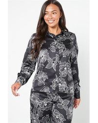 Be You - Floral Satin Shirt - Lyst