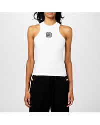 Balmain - Retro Pb Tank Top - Lyst