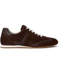 Ralph Lauren - Dani Suede & Leather Low-Profile Sneaker - Lyst