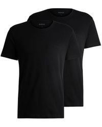 BOSS - 2 Pack Of Comfort Underwear T-Shirts - Lyst