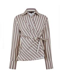Biba - Wrap Long-Sleeve Blouse - Lyst