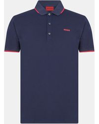 HUGO - Dinoso Polo Shirt - Lyst