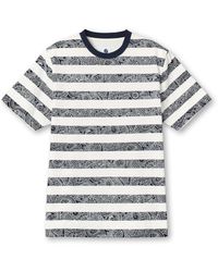 Pretty Green - Eclipse Stripe Regular Fit T-Shirt - Lyst