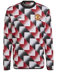 adidas - Manchester United Warm Up Top 2022 2023 Adults - Lyst