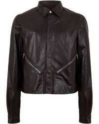 Rick Owens - Alice Leather Long Sleeve Leather Jacket - Lyst
