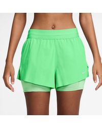 Nike - Dri-Fit Swift Mid-Rise 3 2-In-1 Shorts - Lyst