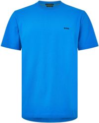 BOSS - T-Shirt With Logo Design Stretch Cotton - Lyst