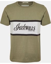 Jack Wills - Jw Colour Block Regular Fit T-Shirt - Lyst