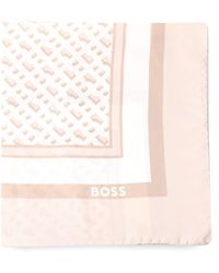 BOSS - Lainy Monogram Scarf - Lyst