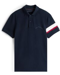 Tommy Hilfiger - Tape Detail Short Sleeve Polo Shirt - Lyst
