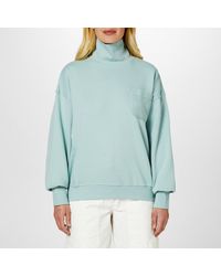 Reebok - Wide Cotton Fleece Tracksuit Top - Lyst