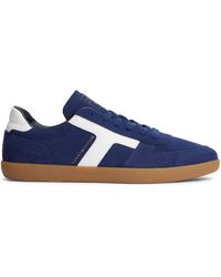 Tommy Hilfiger - Th Tribeca Suede Mixed Texture Trainers - Lyst