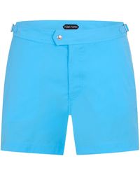 Tom Ford - Tf Poplin Swim Shorts - Lyst