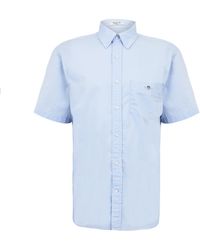 GANT - Classic Poplin Short Sleeve Shirt - Lyst