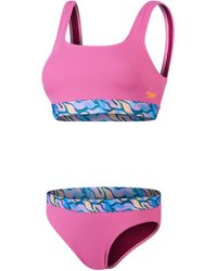 Speedo - Text Deep Two Piece Swimsuits - Lyst