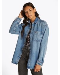 Tommy Hilfiger - Denim Long Sleeve Relaxed Fit Shirt - Lyst