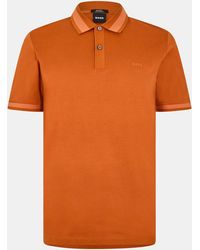 BOSS - Hbb Phillipson Cotton Short Sleeve Polo Shirt - Lyst