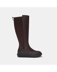Fitflop - Iq-Comff Leather Knee-High Boots - Lyst