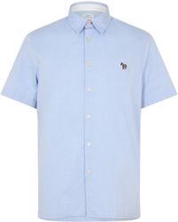 Paul Smith - Short-Sleeve Plain Shirt - Lyst