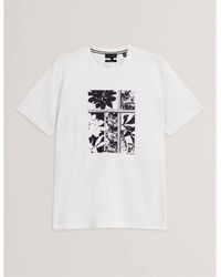 Ted Baker - Box Print Regular Fit T-Shirt - Lyst