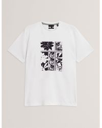 Ted Baker - Box Print Regular Fit T-Shirt - Lyst