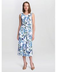Gina Bacconi - George Floral Print Midi Dress - Lyst