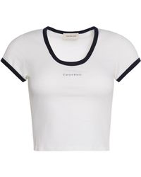 Calvin Klein - Baby Tee - Lyst