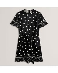 Ted Baker - Printed Playsuit - Lyst