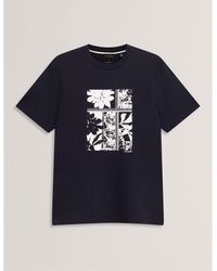 Ted Baker - Box Print Regular Fit T-Shirt - Lyst