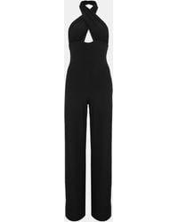 Norma Kamali - Fitted Straight Leg Stretch Zip Jumpsuit - Lyst