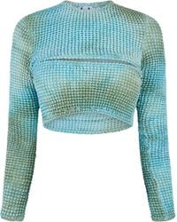 Off-White c/o Virgil Abloh - Tie-Dye Relaxed Fit Cut Out Top - Lyst