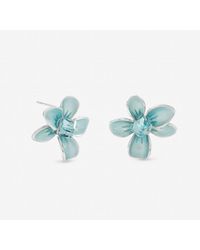 Jon Richard - Plated And Flower Earrings - Lyst