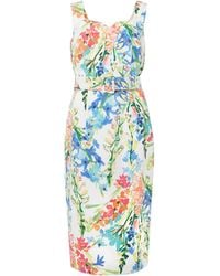 Phase Eight - Serina Floral Midi Dress - Lyst