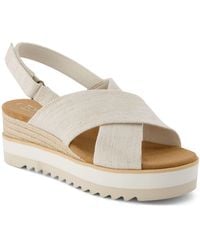 TOMS - Diana Crossover Flatform Sandal - Lyst
